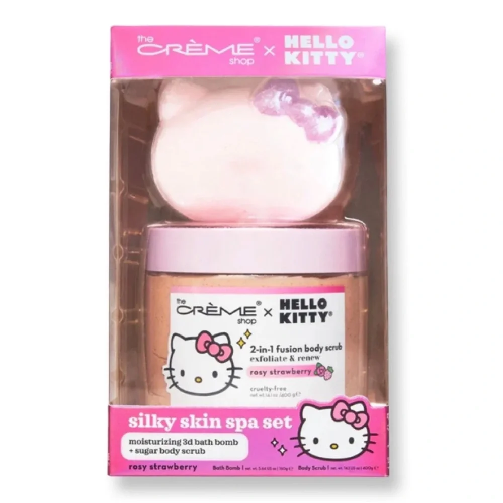 🌸Hello Kitty Silky Skin Spa Set - Buyers Choice (Peach or Strawberry)